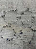 Turtle- Dolphin-Star-Shell Charm Bracelets (4)