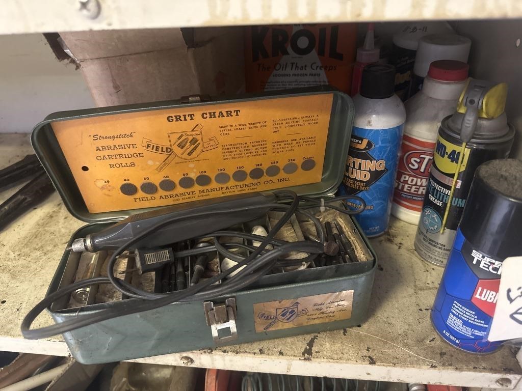 Dremel and bits.  Auto supplies etc