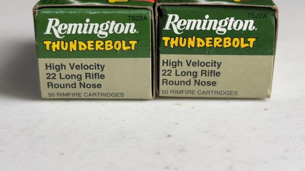 100 rds Remington .22 LR Rd Nose High Velocity