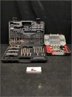 Black & Decker drill bit set & craftsman box