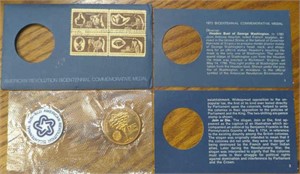 1972 bicentennial commemorative medal with more