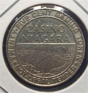 Casino Niagara 25-cent gaming token