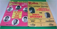 2x 1973 The Ring Boxing Magazines Foreman Ali Loui