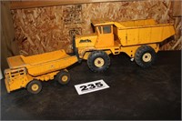 (1) ERTL & (1) BUDDY-L DUMP TRUCKS