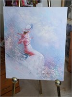Foxson Girl in Swing On Canvas