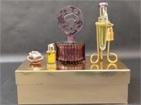 Purple Perfume Bottles, Holder & Guerlain Perfume