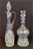 Crystal Decanters, Lot of 2