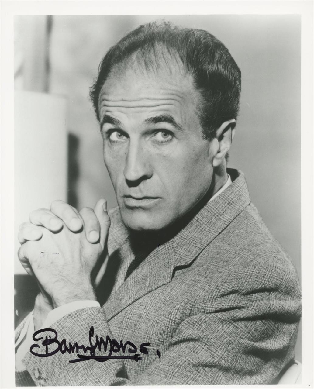 The Fugitive Barry Morse signed photo