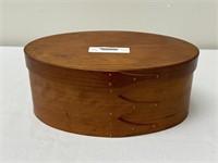 Cherry Oval Reproduction Shaker Covered Box