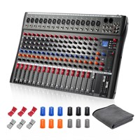 16 Channel Audio Mixer, Console with Bluetooth US