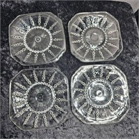 4  federal glass Columbia plates