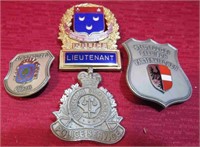 Police Badges Lot Canada & European Insignias