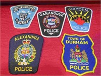 Ontario Police Lot 5 Shoulder Patches Insignias