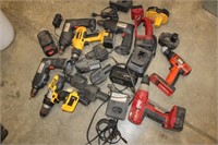 Large Lot of Untested Battery Powered Tools