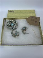 Vintage Brooch & Earrings