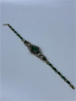 Emerald Bracelet Marked 925