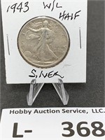 Silver Walking Liberty Half Dollar 1943
