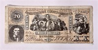 $20 note Confederate States of America,