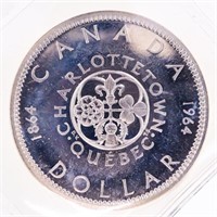 1964 Canada Silver Dollar PL64 ICCS