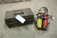 Tote Torch w/Manual & Toolbox w/Contents Including