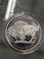 .999 1 TROY OZ BUFFALO ROUND