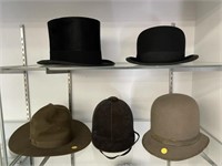 5 Assorted Vintage Hats