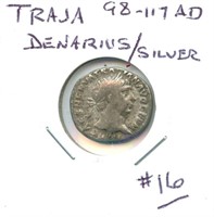 Ancient Traja (98-117 AD) - Nice Silver Denarius