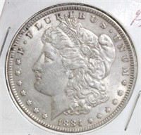 1884 Morgan Silver Dollar AU