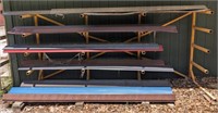 GROUP OF ASSORTED METAL RIDGE ROW ROOFING