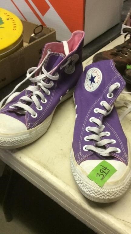PURPLE CONVERSE ALL STAR SNEAKERS SIZE 7