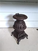 8"h Miniature Cast Iron Pot Belly Stove "Blaze"