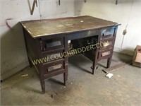 Nice antique oak teachers desk