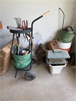 Garner cart, bird feeders buckets and more