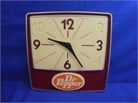 Vintage Dr. Pepper Wall Clock 16" X 16"