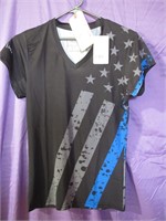 Thin Blue Line Police Support Female M T-Shirt