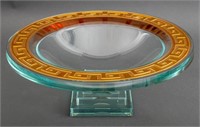 Art Glass Studio Glass Centerpiece Signed