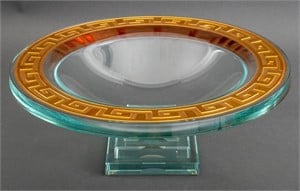 Art Glass Studio Glass Centerpiece Signed
