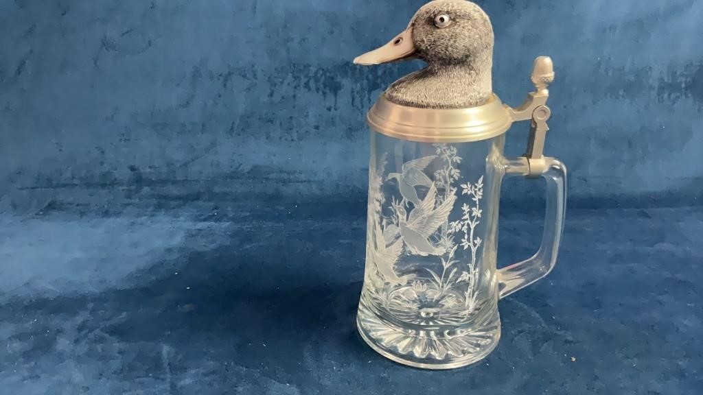 Vintage Mallard German Beer glass