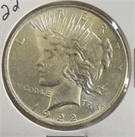 1922P Peace Dollar