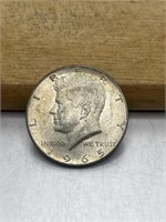 1965 Kennedy Half Dollar 40% Silver 60% Copper 50C
