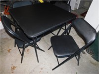 Folding Table and Four Chairs