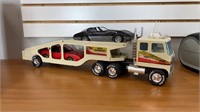 Vintage Nylint Auto Transport with Cars