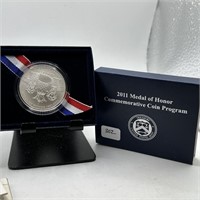 2011 MEDAL OF HONOR SILVER DOLLAR UNC