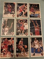 Lot of  9 basketball cards