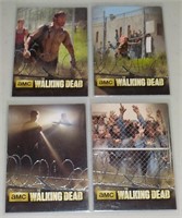 Lot of 4 Walking Dead Sea 3 pt 1 The Prison Foil