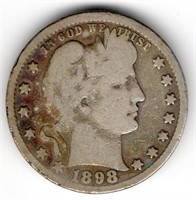 1898 Barber Quarter