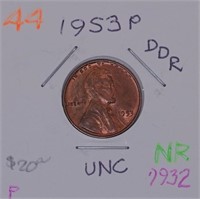 1953 DDR Lincoln Wheat Cent