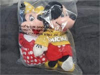 Bean Bag Mickey and Minnie Dolls