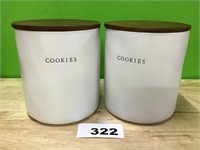 Hearth & Hand Stoneware Cookie Jar lot of 2