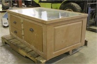 3-Drawer Cabinet w/Stainless Top